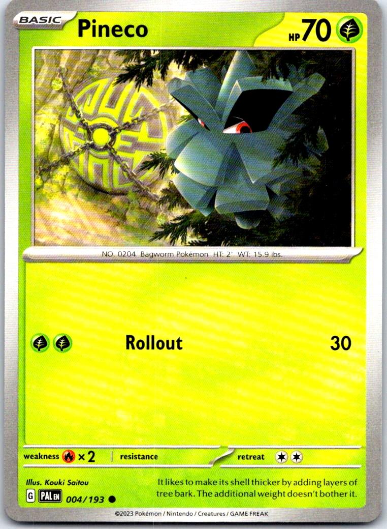 Pineco - 004/193 - - PALDEA EVOLVED - Pokemon - Common | AB68-42