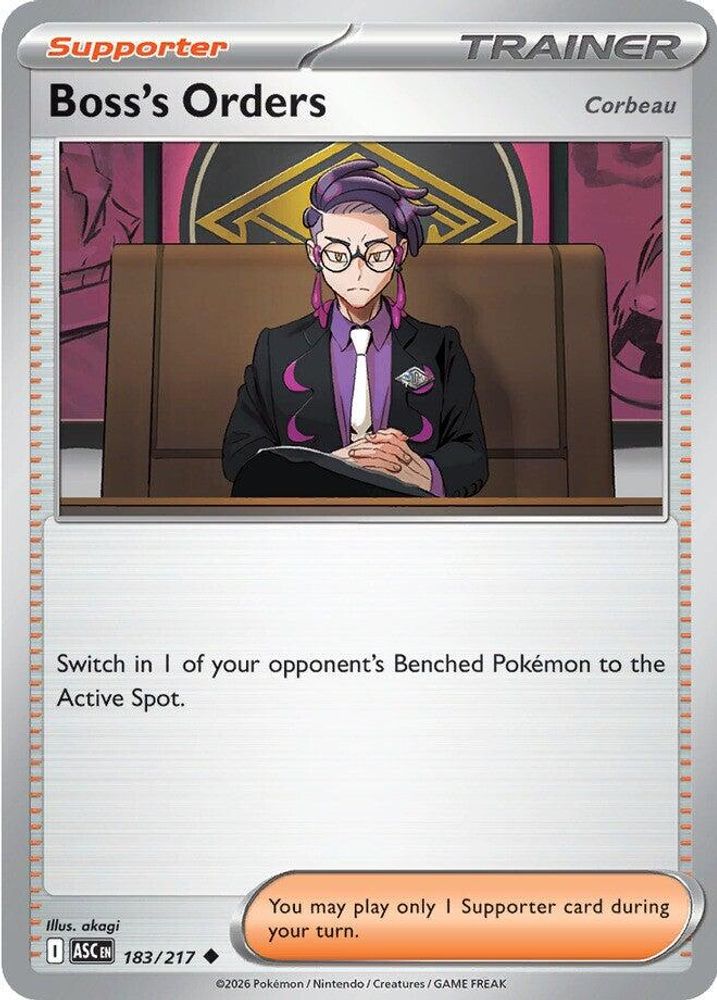 Boss's Orders [Corbeau] - 183/217 - - ASCENDED HEROES - Pokemon - | AA77-18