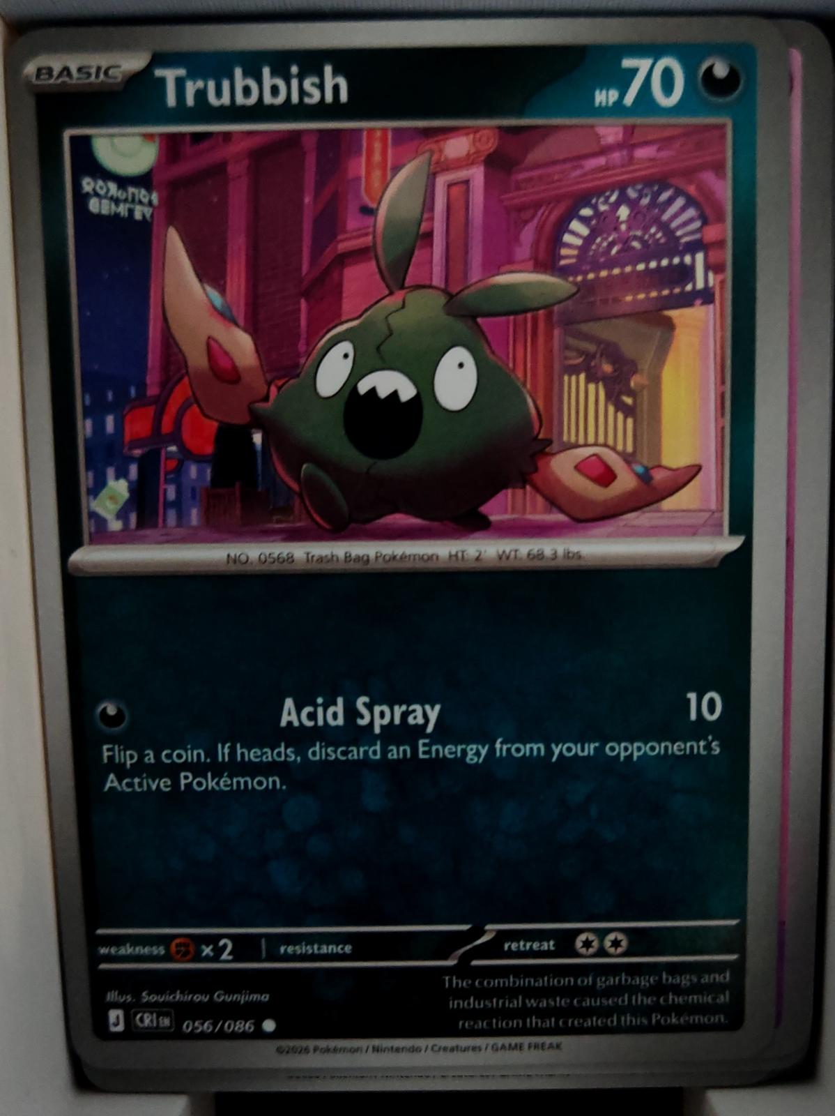 Trubbish - 056/086 - - CHAOS RISING - Pokemon - Common | AA43-48