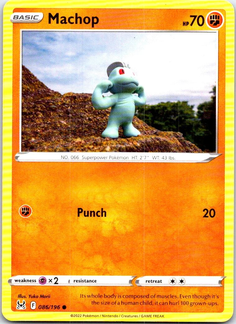 Machop - 086/196 - - LOST ORIGIN - Pokemon - Common | AB92-5