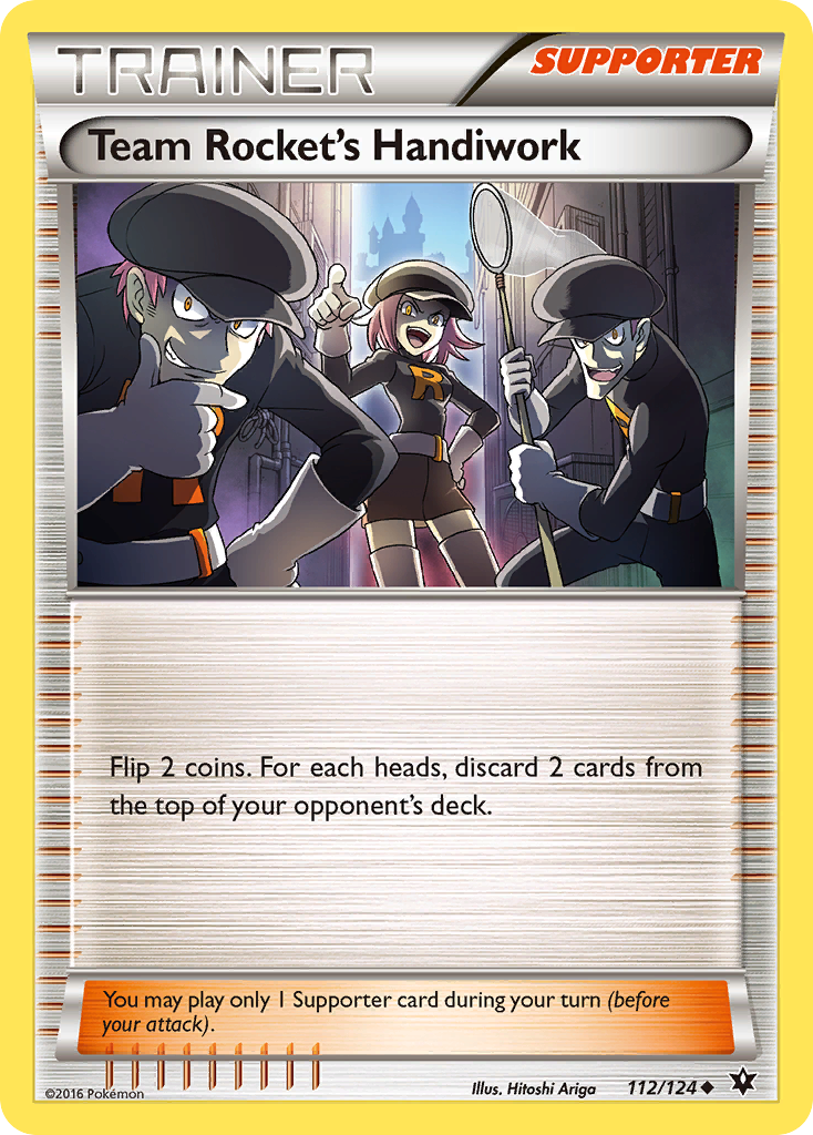 Team Rocket's Handiwork - 112/124 - - FATES COLLIDE - Pokemon - | AA70-22