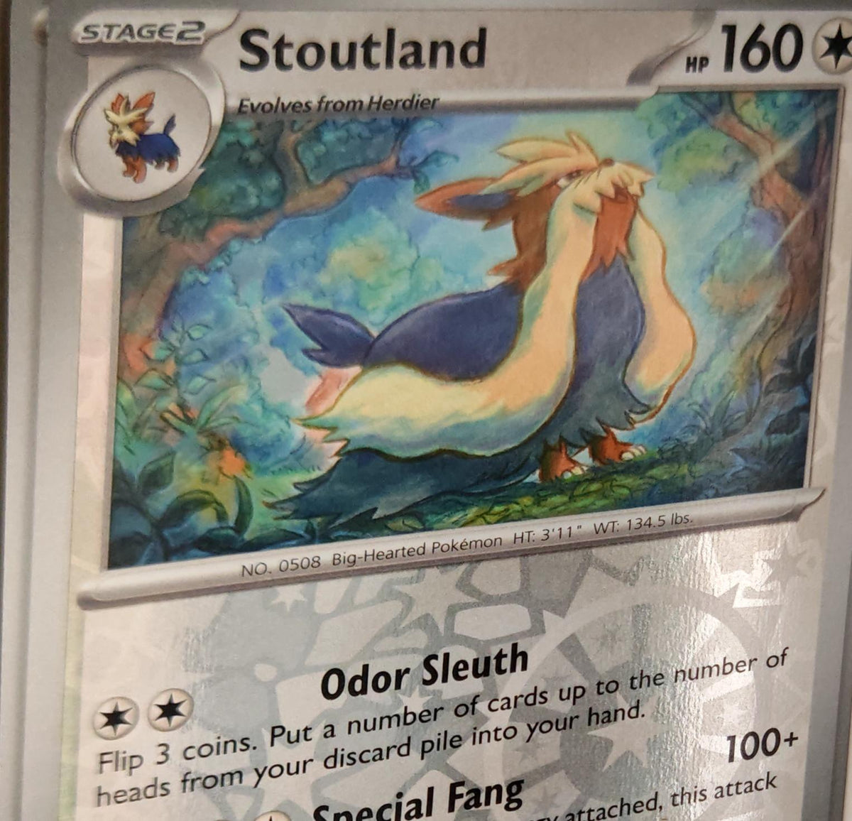 Stoutland - 076/086 - Reverse Holo - WHITE FLARE - Pokemon - Uncommon | AA31-28