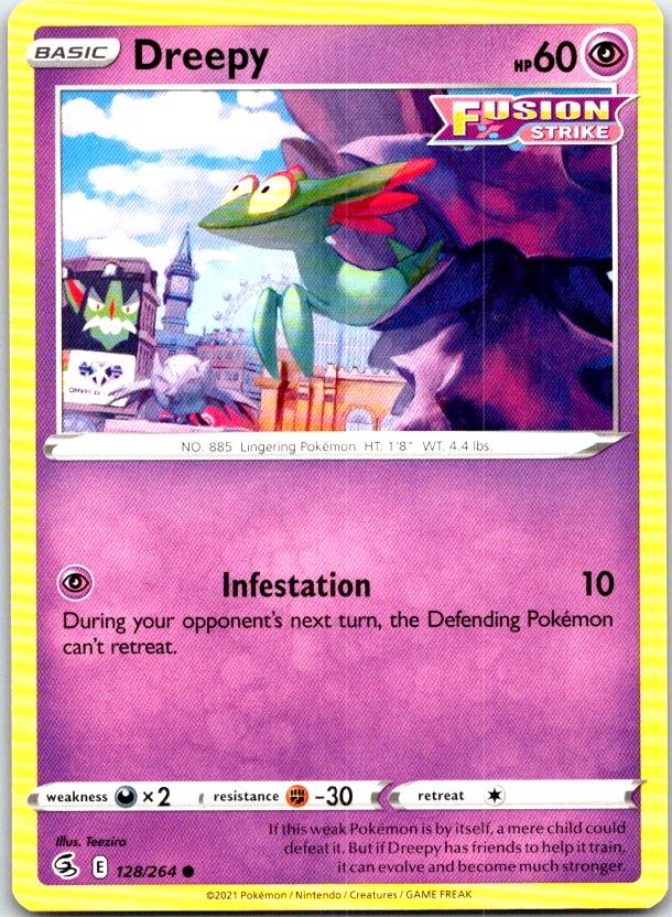 Dreepy - 128/264 - - FUSION STRIKE - Pokemon - Common | AC07-2