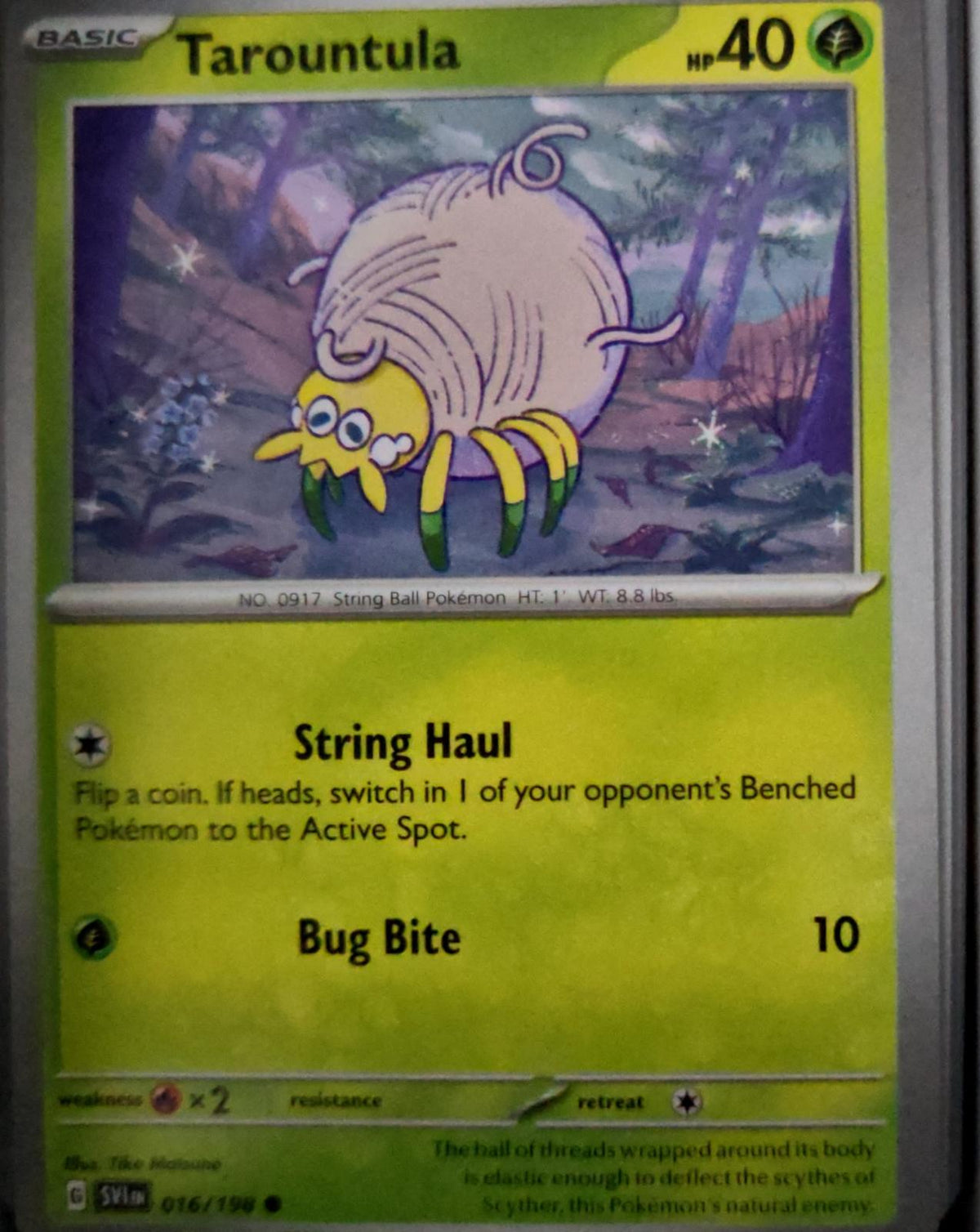 Tarountula - 016/198 - - SCARLET & VIOLET - Pokemon - Common | AA48-110