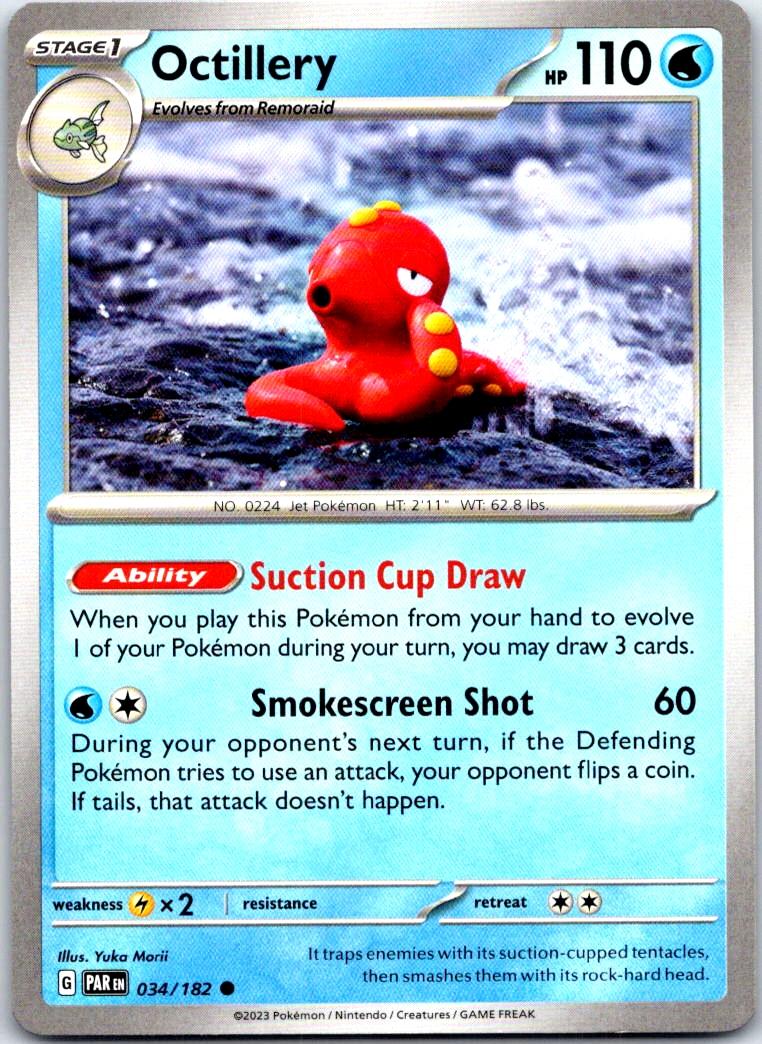 Octillery - 034/182 - - PARADOX RIFT - Pokemon - Common | AB24-49