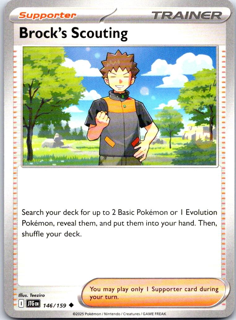 Brock's Scouting - 146/159 - - JOURNEY TOGETHER - Pokemon - Uncommon | AB23-44