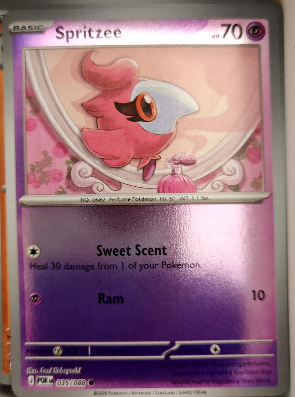 Spritzee - 035/088 - Reverse Holo - PERFECT ORDER - Pokemon - Common | AA04-96