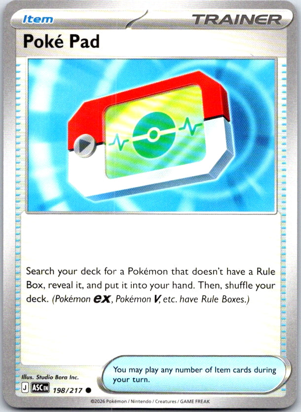 Poke Pad - 198/217 - - ASCENDED HEROES - Pokemon - Common | AC22-46