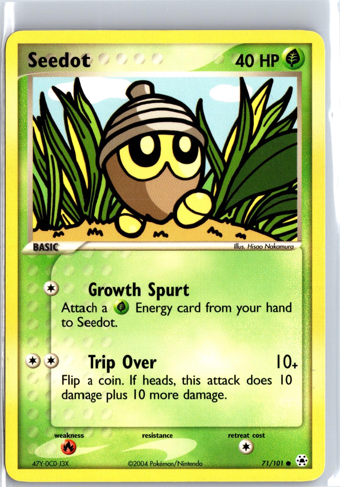 Seedot - 71/101 - - HIDDEN LEGENDS - Pokemon - Common | AA114-26
