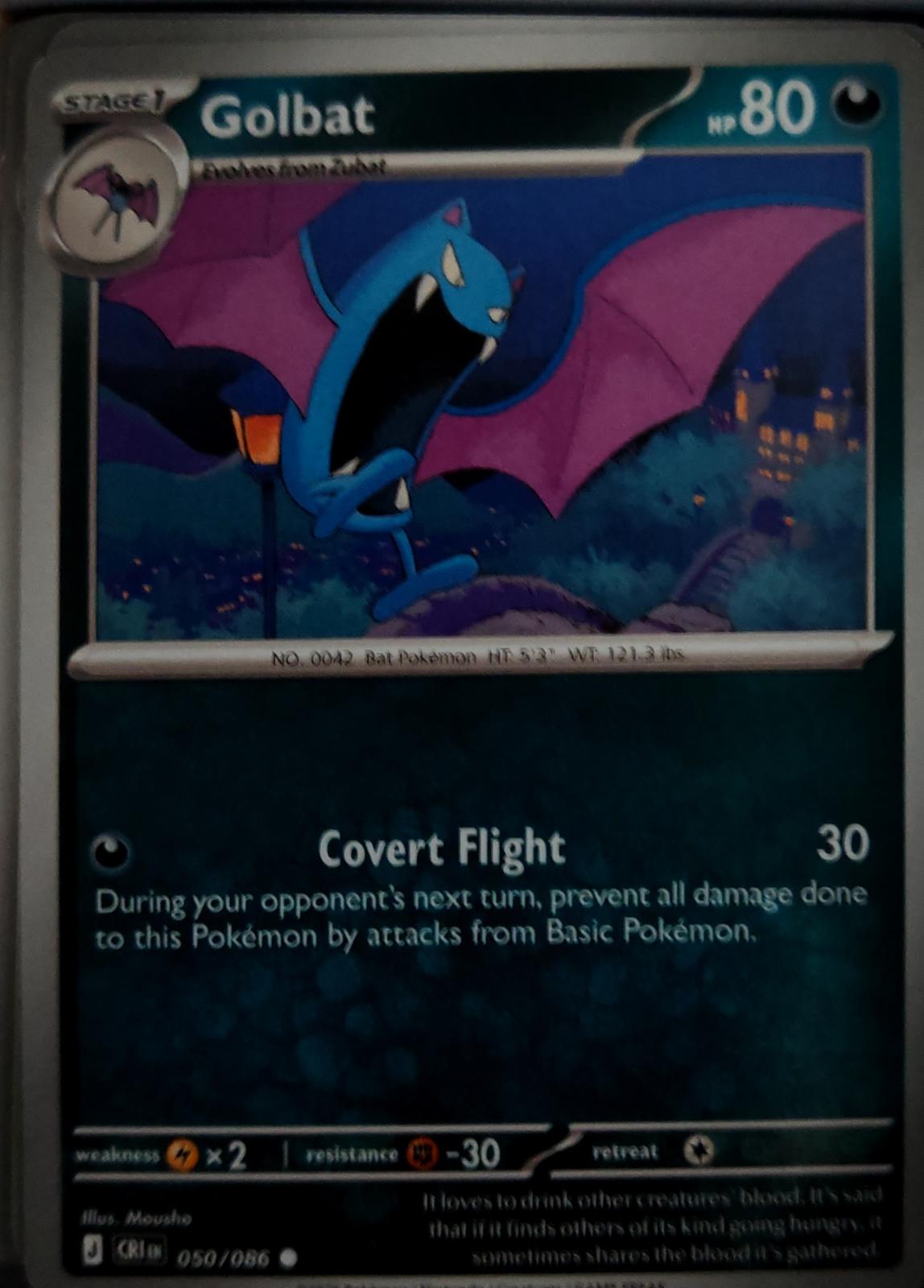 Golbat - 050/086 - - CHAOS RISING - Pokemon - Common | AA43-25