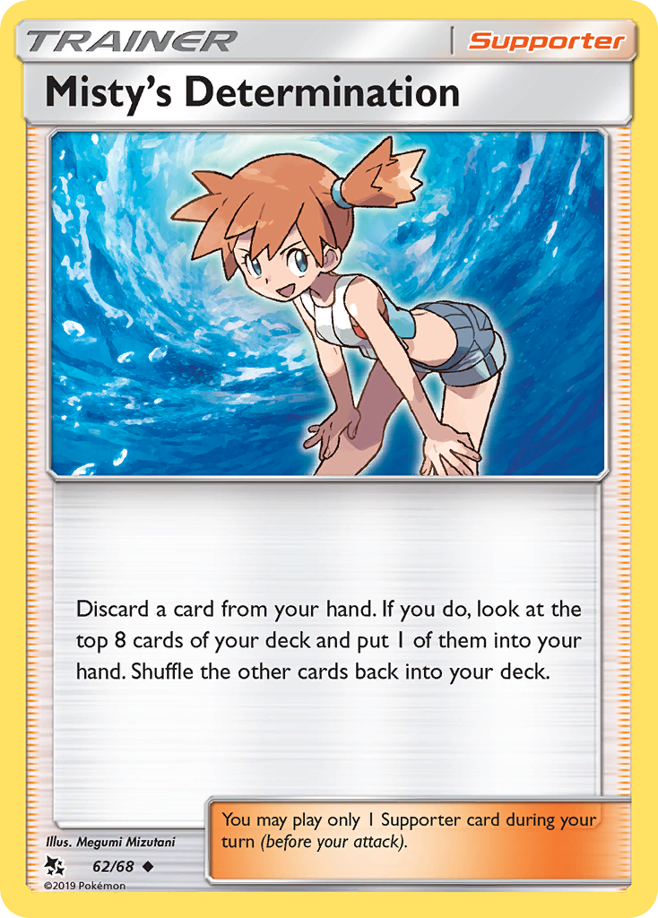 Misty's Determination - 62/68 - - HIDDEN FATES - Pokemon - Uncommon | AA70-14