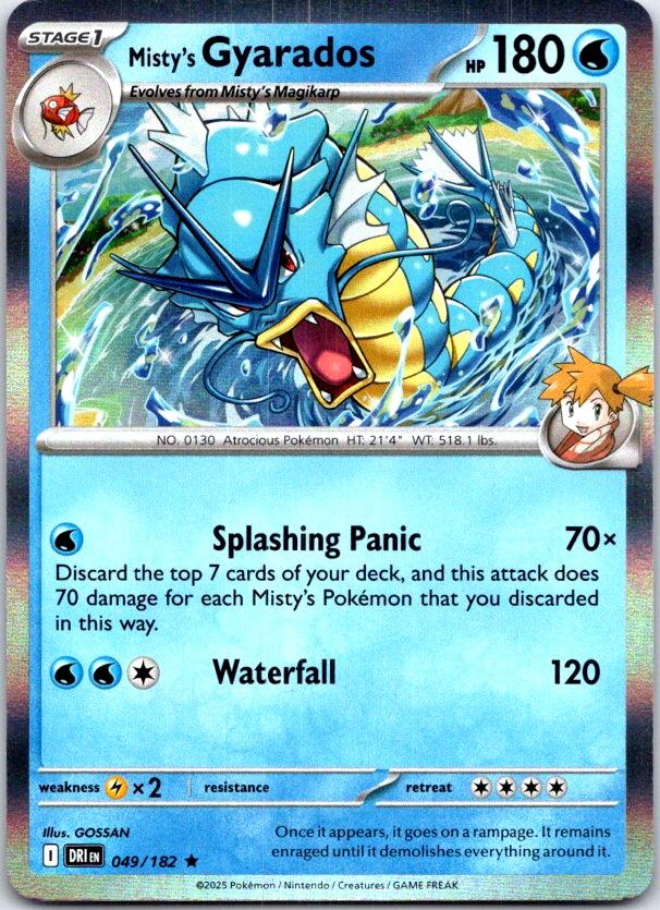 Misty's Gyarados - 049/182 - Holo - DESTINED RIVALS - Pokemon - Rare | AB99-12