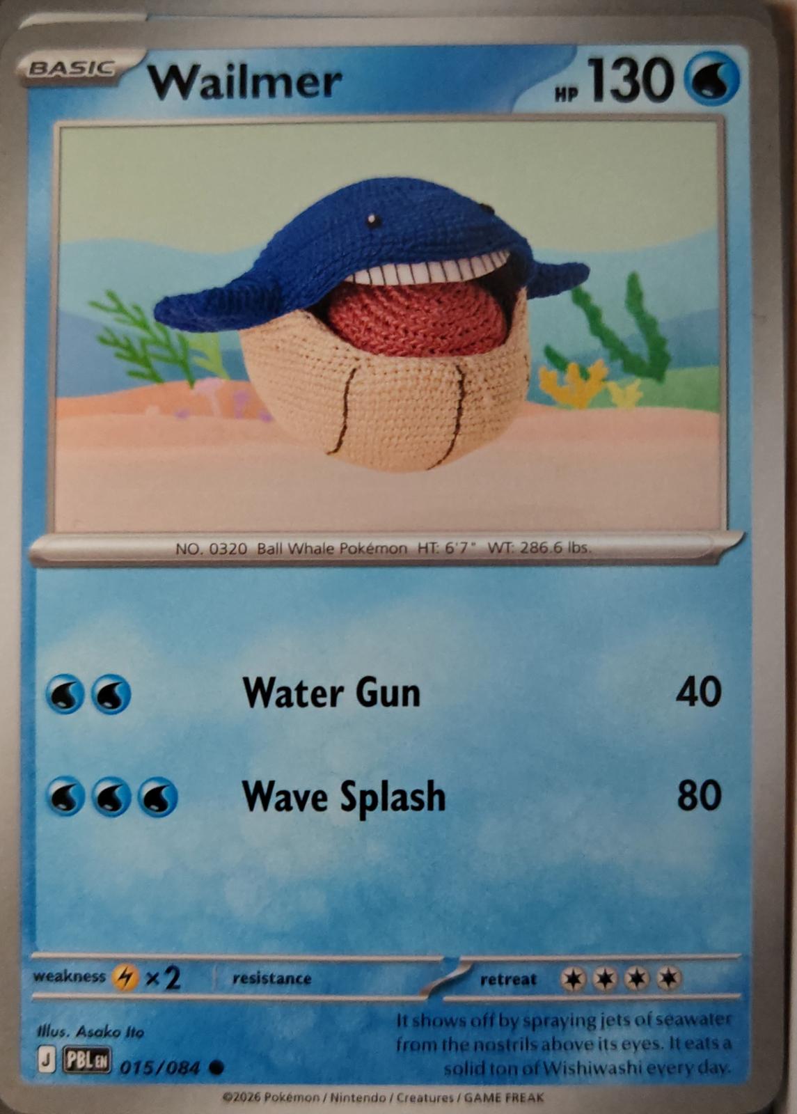 Wailmer - 015/084 - - PITCH BLACK - Pokemon - Common | AA28-48