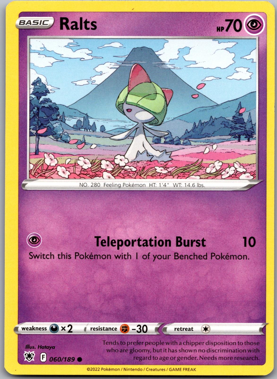 Ralts - 060/189 - - ASTRAL RADIANCE - Pokemon - Common | AA89-8