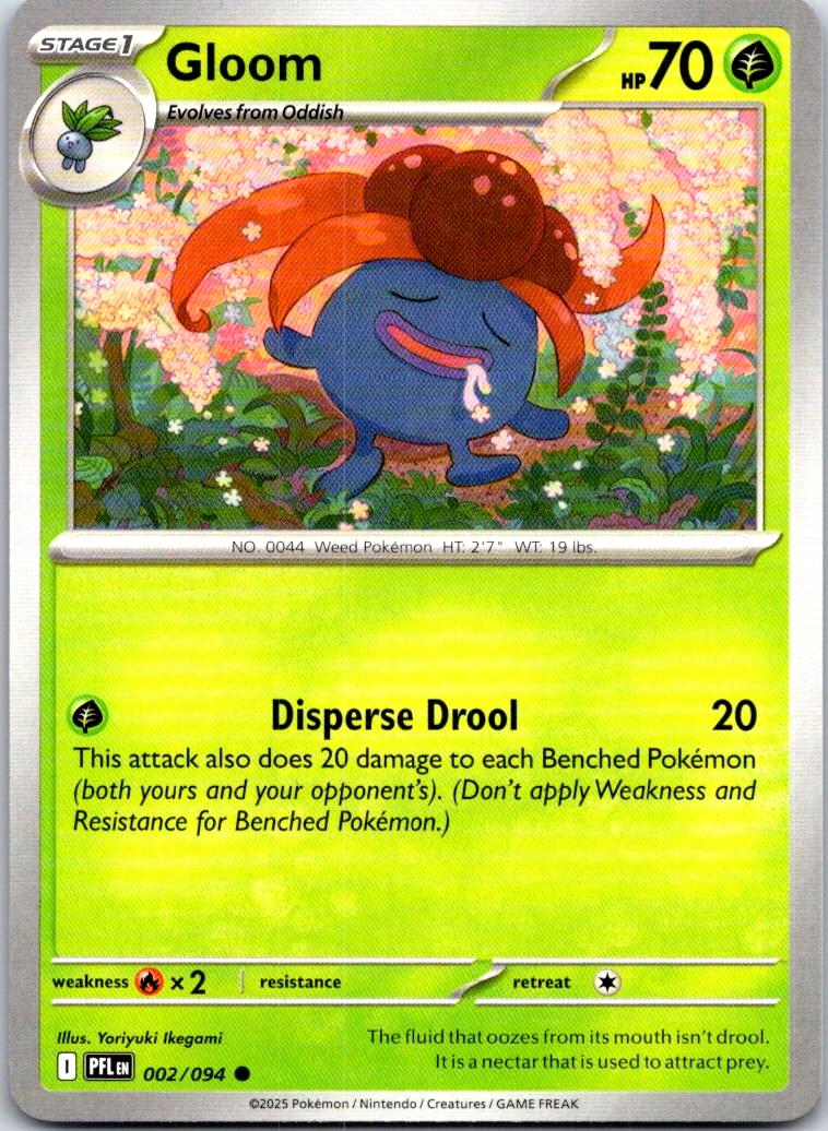Gloom - 002/094 - - PHANTASMAL FLAMES - Pokemon - Common | AA111-21