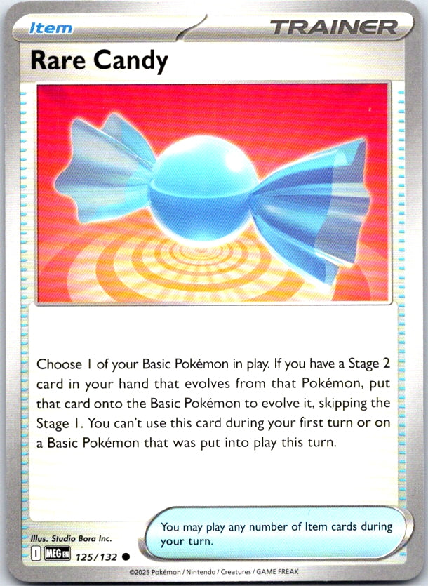 Rare Candy - 125/132 - - MEGA EVOLUTION - Pokemon - Common | AC20-34