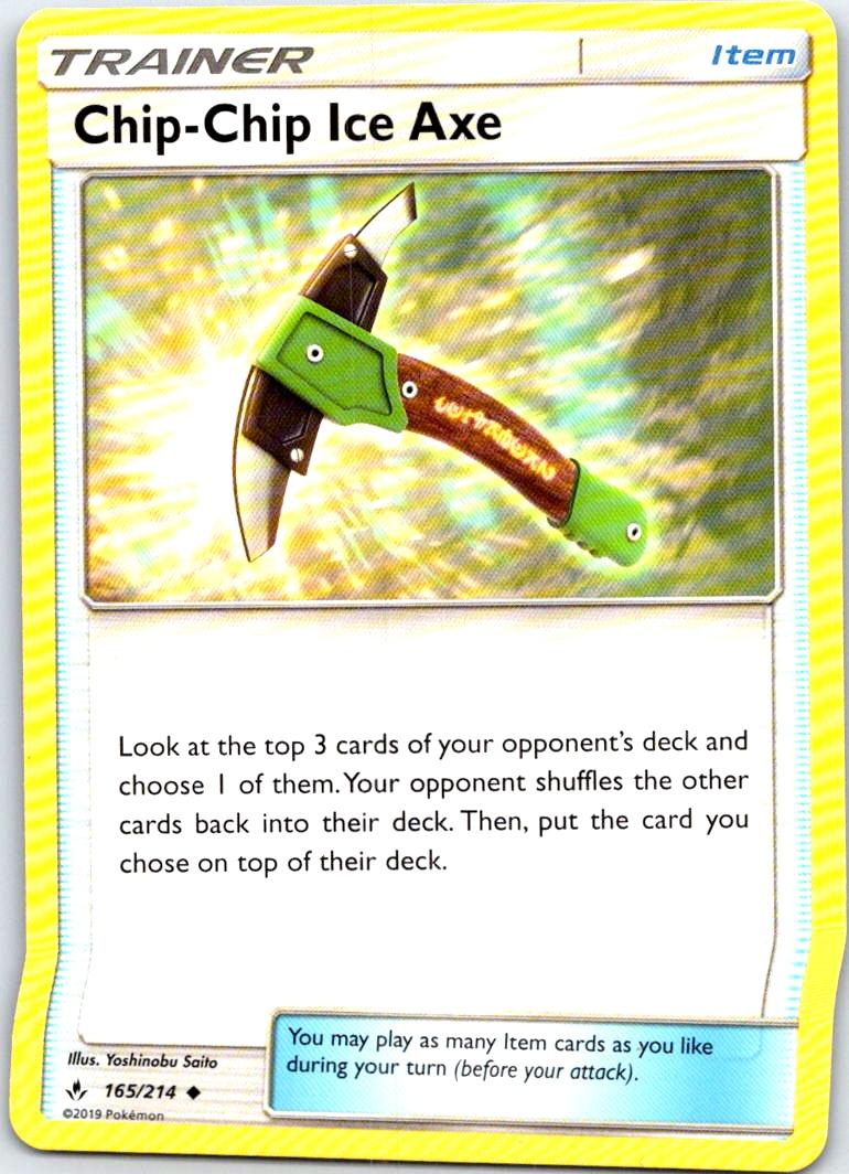 Chip-Chip Ice Axe - 165/214 - - UNBROKEN BONDS - Pokemon - Uncommon | AB63-8