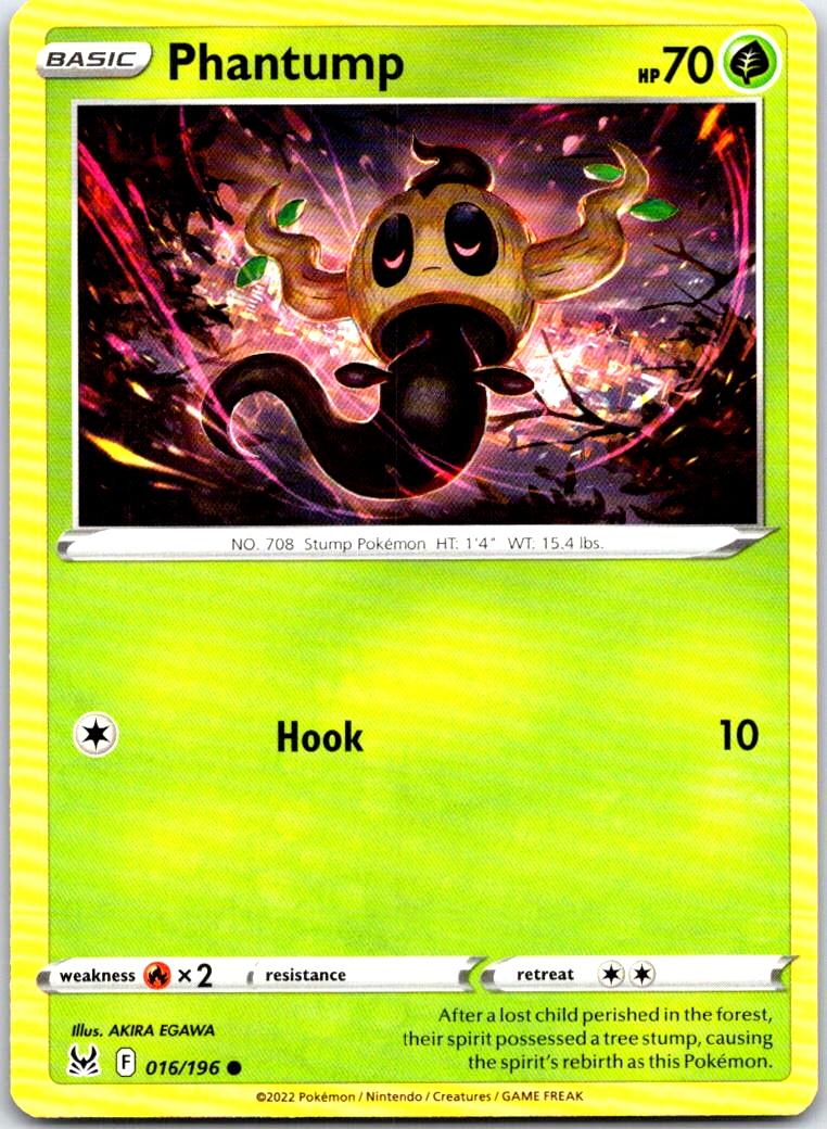 Phantump - 016/196 - - LOST ORIGIN - Pokemon - Common | AB48-32