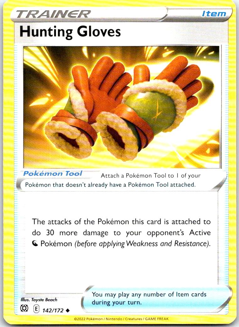 Hunting Gloves - 142/172 - - BRILLIANT STARS - Pokemon - Uncommon | AB15-36
