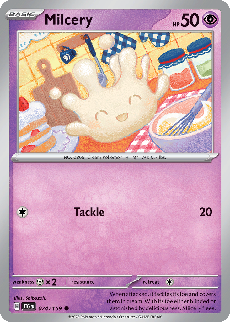 Milcery - 074/159 - Reverse Holo - JOURNEY TOGETHER - Pokemon - Common | AA31-5