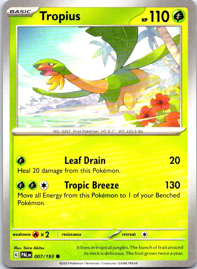 Tropius - 007/193 - - PALDEA EVOLVED - Pokemon - Common | AB69-11