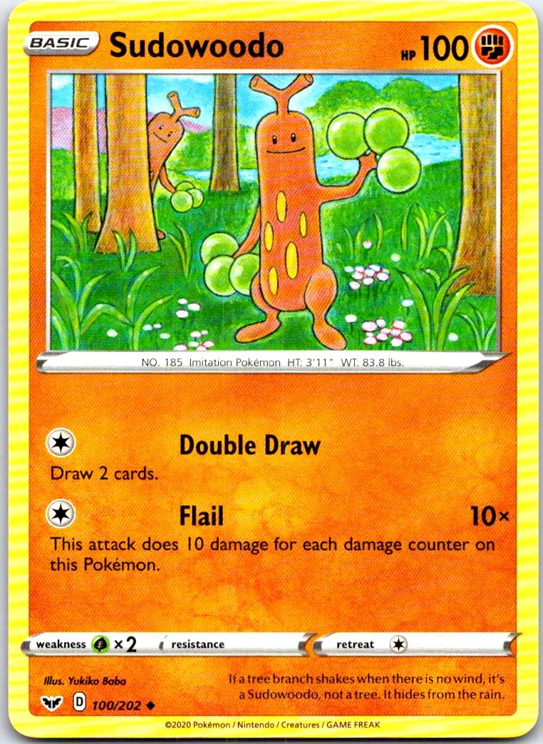Sudowoodo - 100/202 - - SWORD & SHIELD - Pokemon - Uncommon | AB65-16