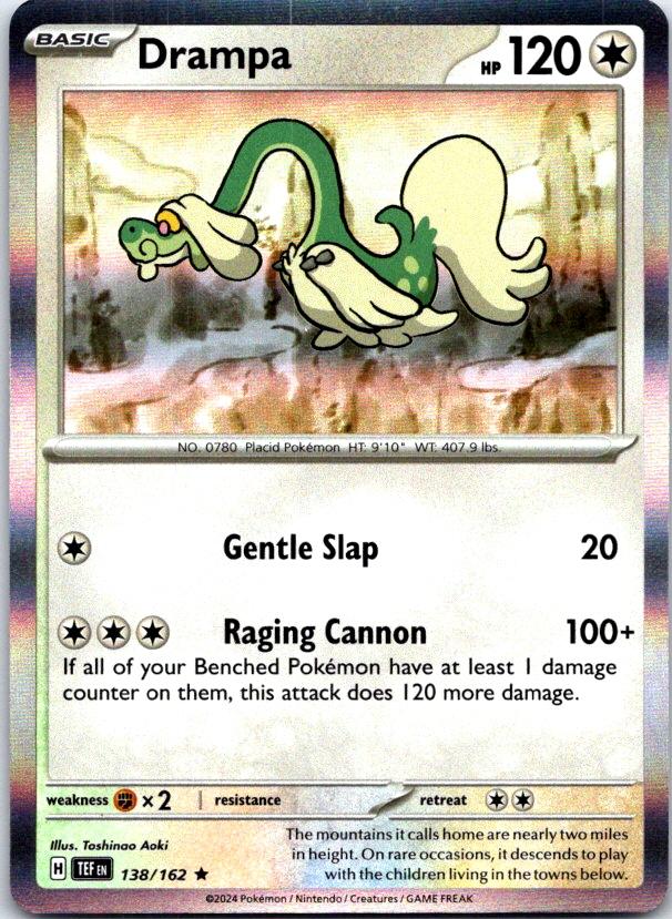 Drampa - 138/162 - Holo - TEMPORAL FORCES - Pokemon - Rare | AC12-11