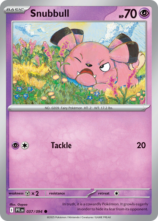 Snubbull - 037/094 - - PHANTASMAL FLAMES - Pokemon - Common | AA51-31