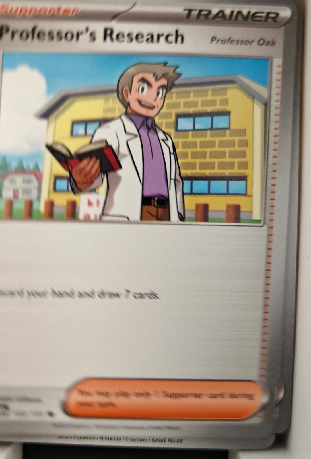 Professor's Research [Professor Oak] - 122/131 - - PRISMATIC EVOLUTIONS - Pokemon - | AA29-46