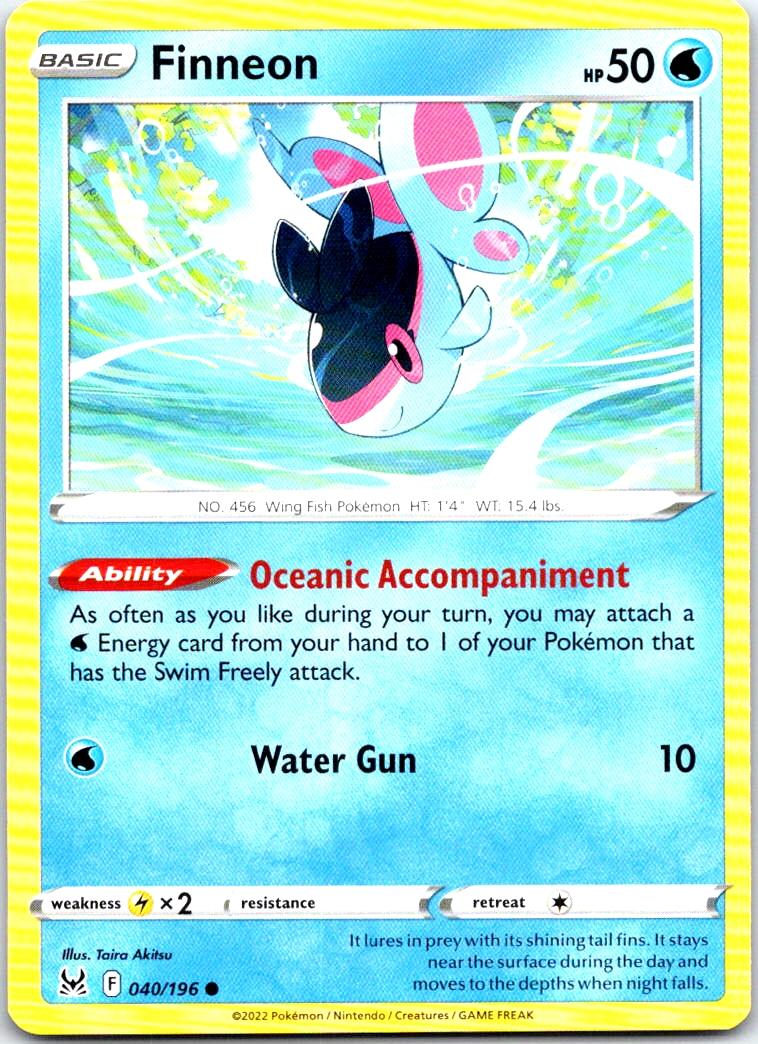 Finneon - 040/196 - - LOST ORIGIN - Pokemon - Common | AB20-20