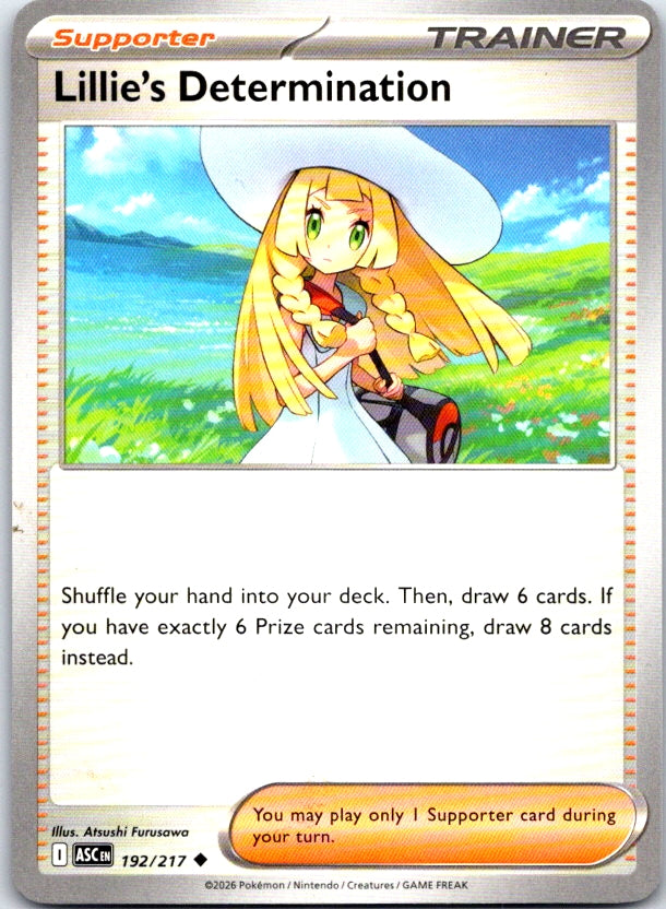 Lillie's Determination - 192/217 - - ASCENDED HEROES - Pokemon - | AC20-15