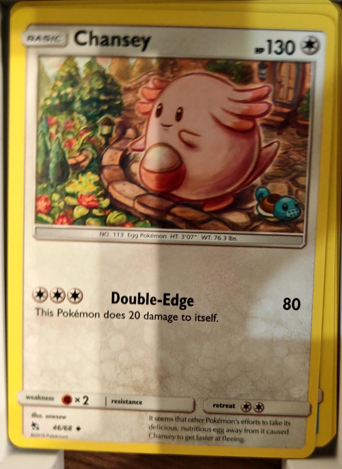 Chansey - 46/68 - - HIDDEN FATES - Pokemon - Uncommon | AA69-19