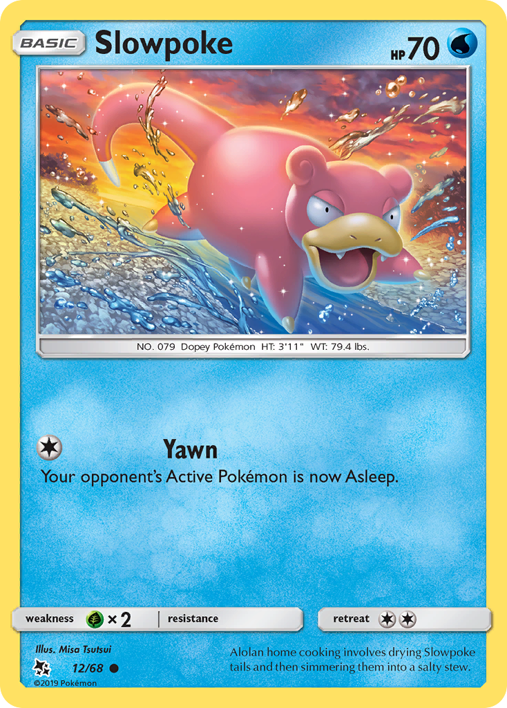 Slowpoke - 12/68 - - HIDDEN FATES - Pokemon - Common | AA68-5