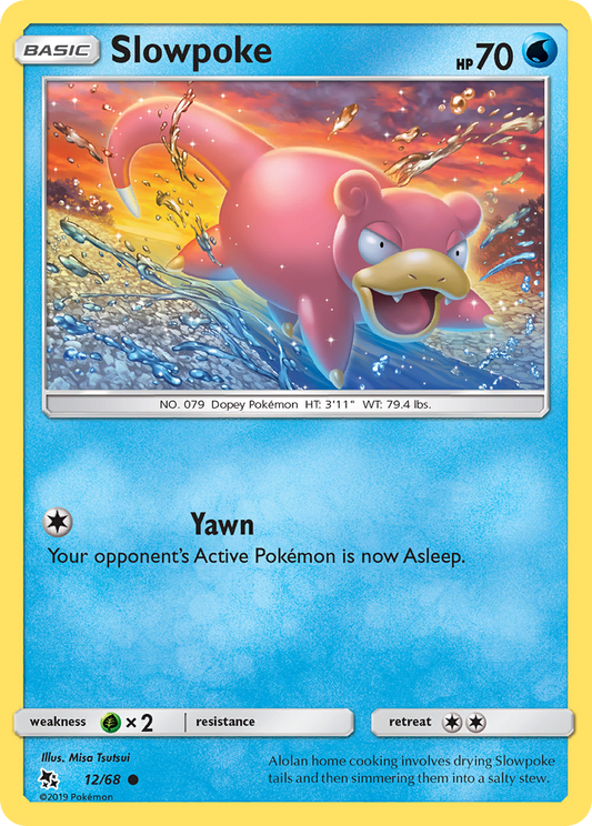 Slowpoke - 12/68 - - HIDDEN FATES - Pokemon - Common | AA68-5