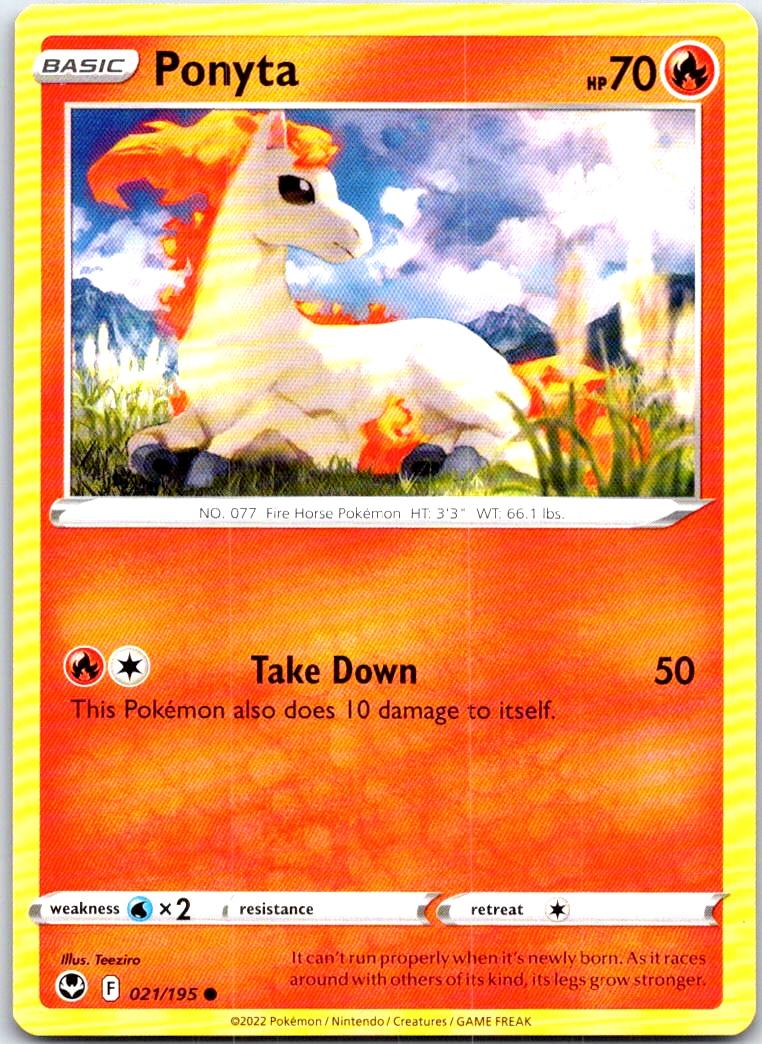 Ponyta - 021/195 - - SILVER TEMPEST - Pokemon - Common | AB92-7