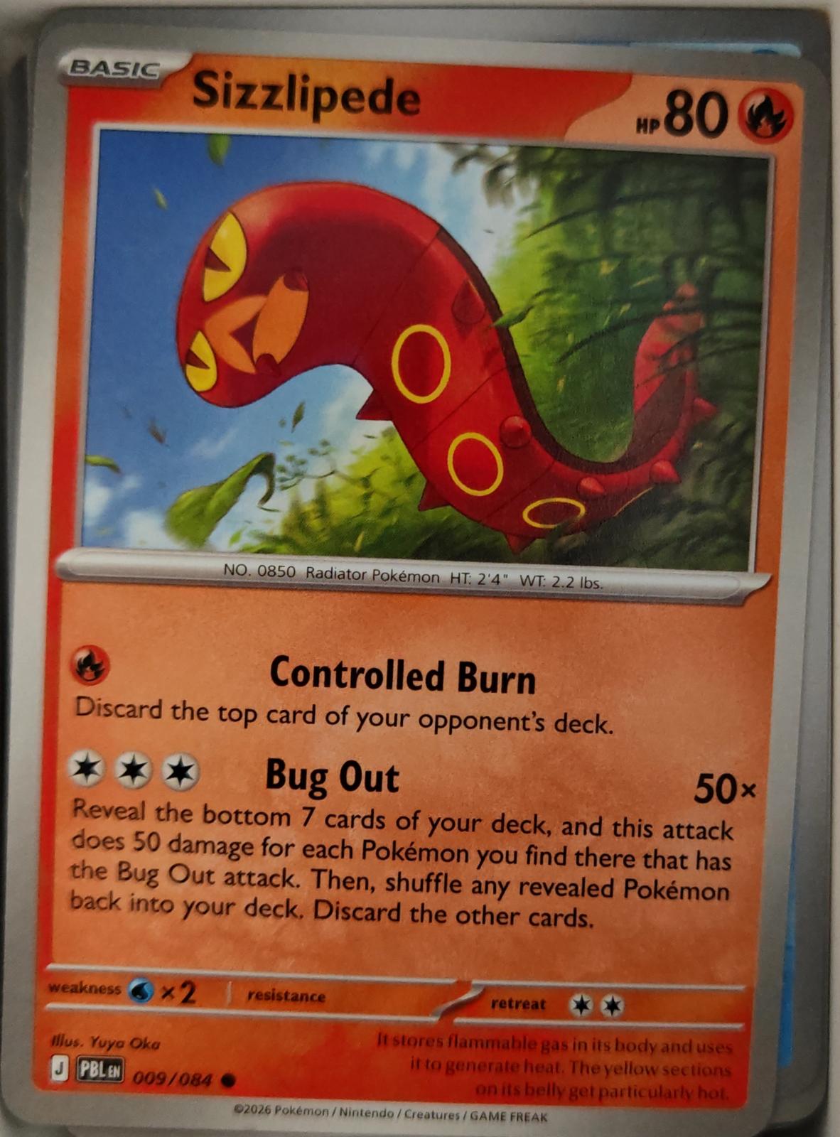 Sizzlipede - 009/084 - - PITCH BLACK - Pokemon - Common | AA28-25