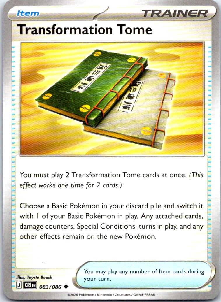 Transformation Tome - 083/086 - - CHAOS RISING - Pokemon - Uncommon | AB25-2