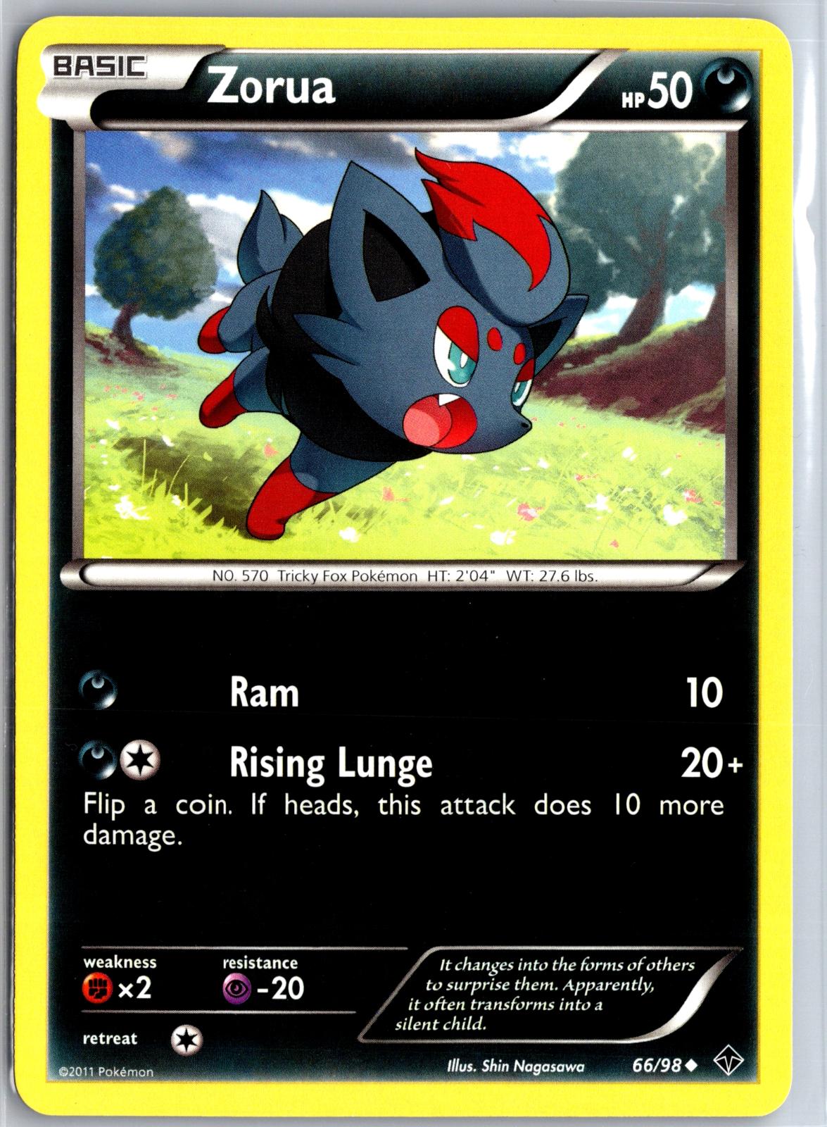 Zorua - 66/98 - - EMERGING POWERS - Pokemon - Uncommon | AA129-54