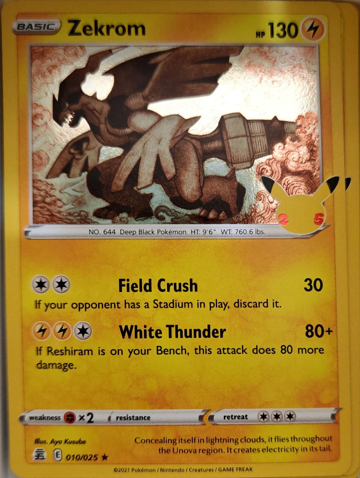 Zekrom - 010/025 - Holo - CELEBRATIONS - Pokemon - Rare | AA06-10
