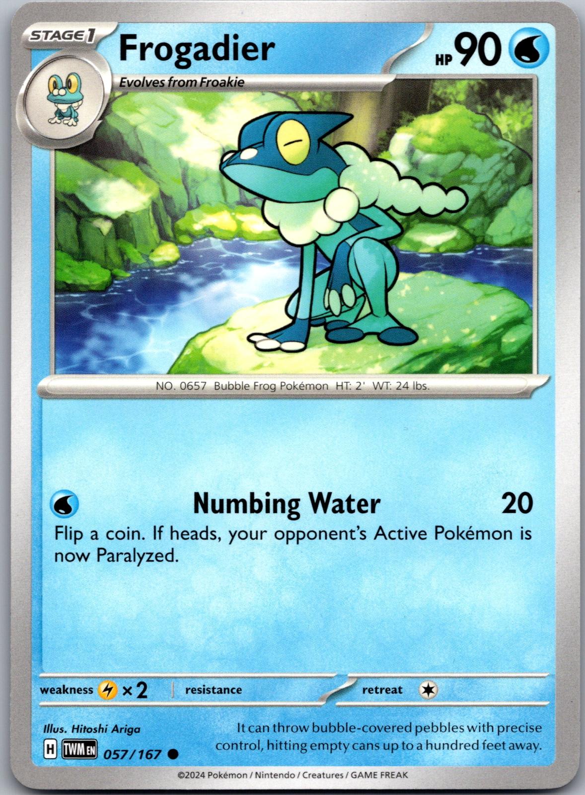 Frogadier - 057/167 - - TWILIGHT MASQUERADE - Pokemon - Common | AA81-10