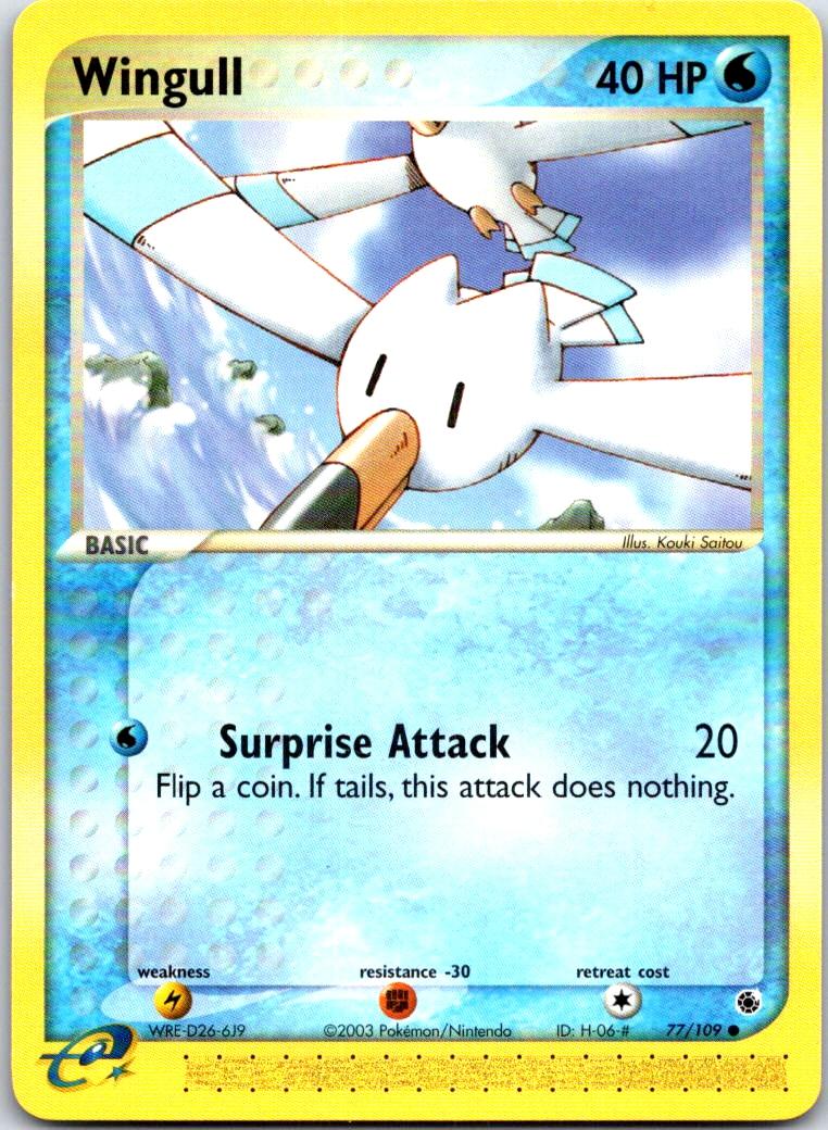 Wingull - 77/109 - - RUBY & SAPPHIRE - Pokemon - Common | AB12-31