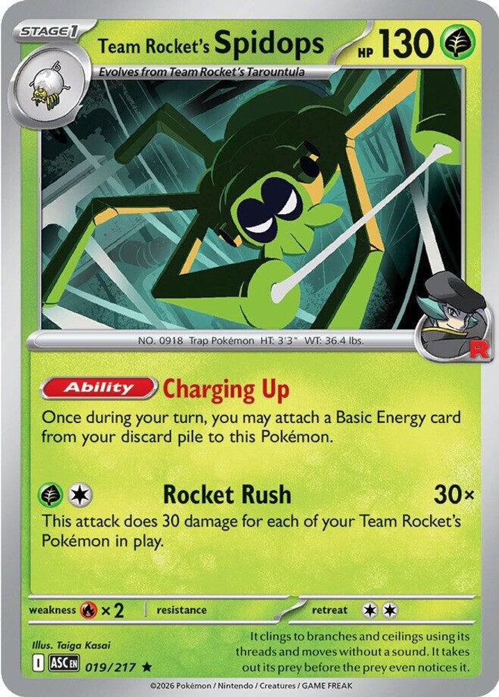 Team Rocket's Spidops - 019/217 - Holo - ASCENDED HEROES - Pokemon - | AA13-25