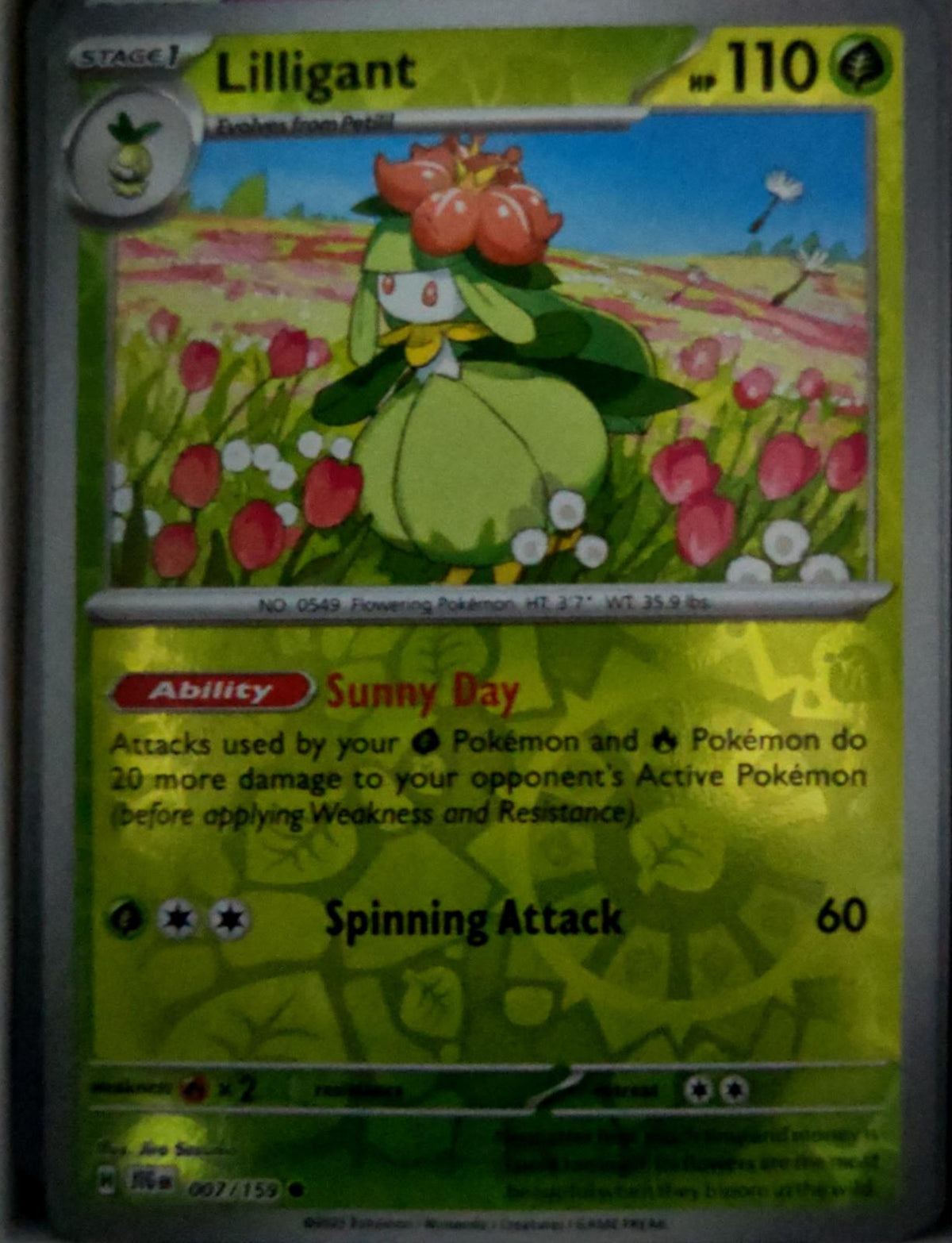 Lilligant - 007/159 - Reverse Holo - JOURNEY TOGETHER - Pokemon - | AA49-98