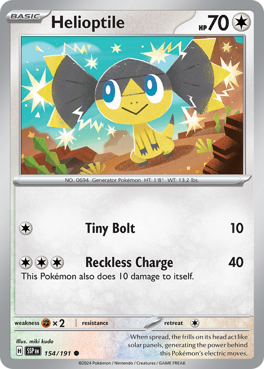 Helioptile - 154/191 - - SURGING SPARKS - Pokemon - Common | AA09-84