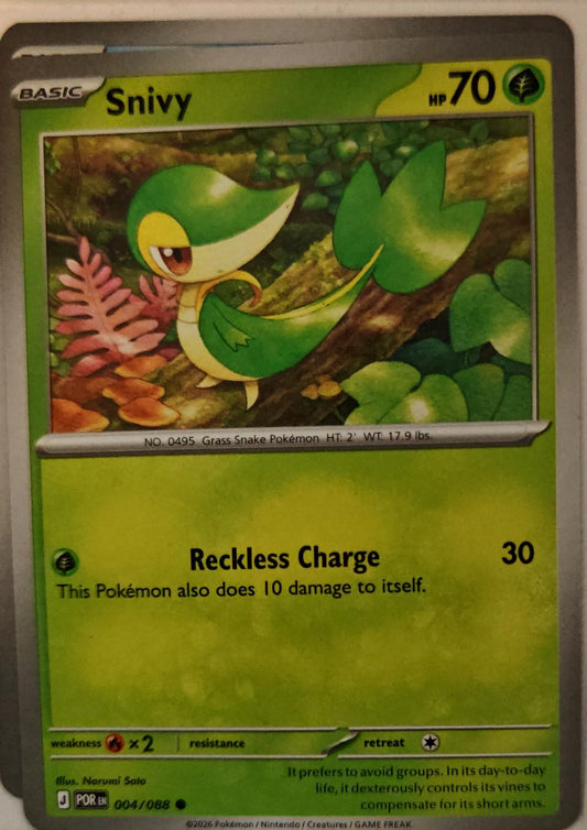 Snivy - 004/088 - - PERFECT ORDER - Pokemon - Common | AA01-2