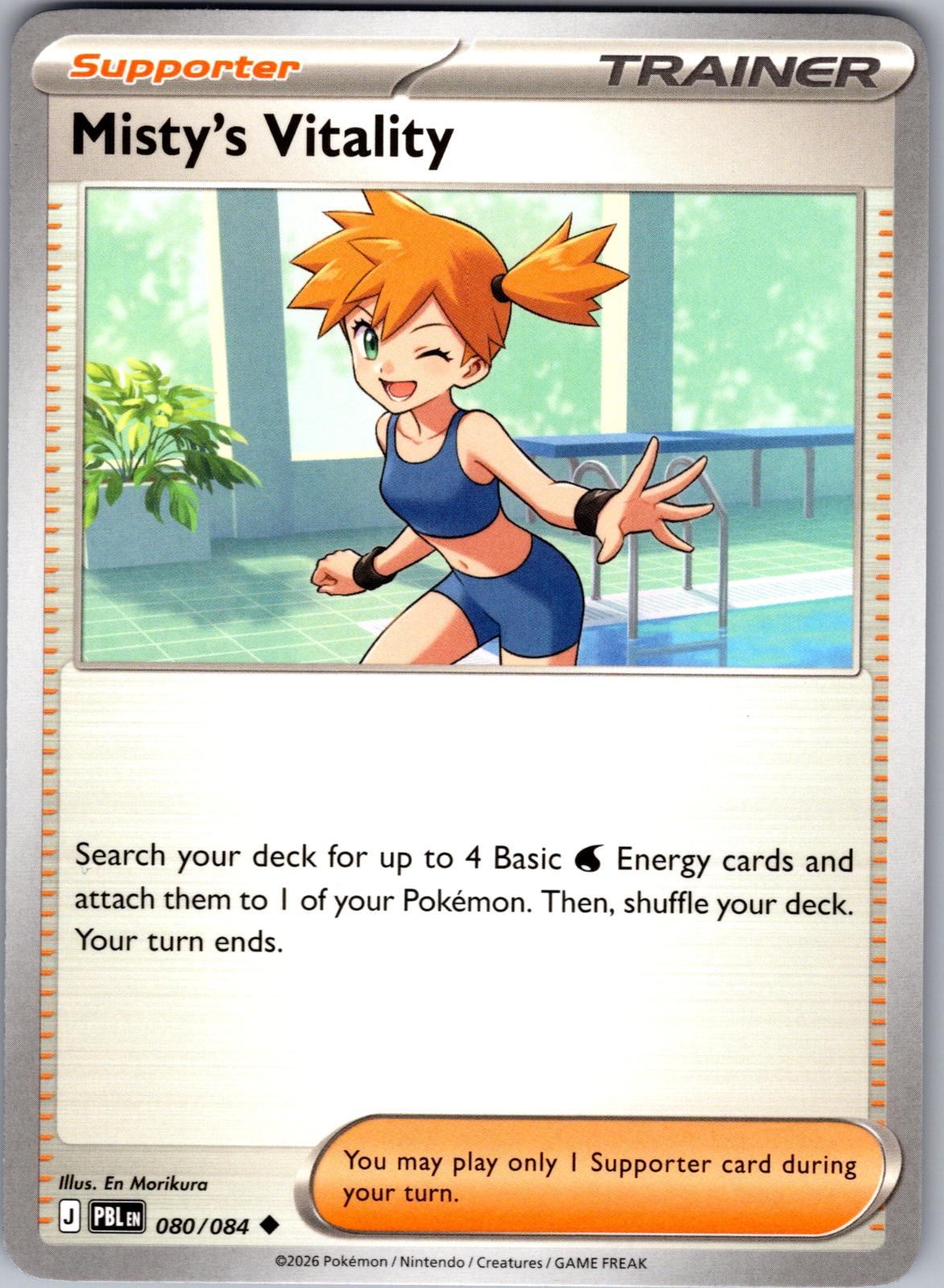 Misty's Vitality - 080/084 - - PITCH BLACK - Pokemon - Uncommon | AA77-36