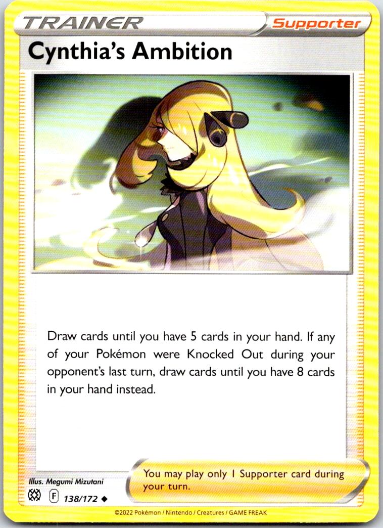 Cynthia's Ambition - 138/172 - - BRILLIANT STARS - Pokemon - Uncommon | AB13-21