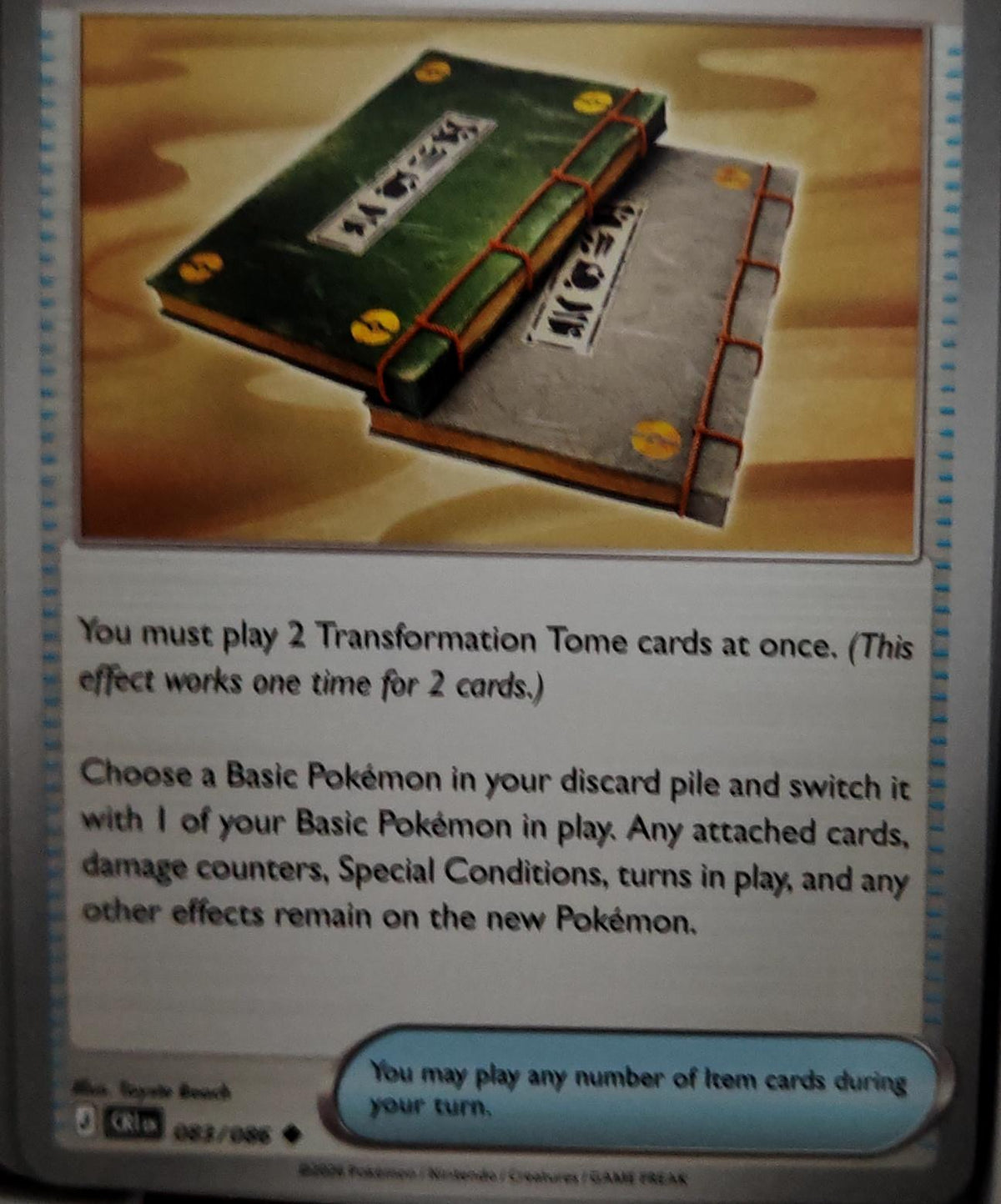 Transformation Tome - 083/086 - - CHAOS RISING - Pokemon - Uncommon | AA42-73