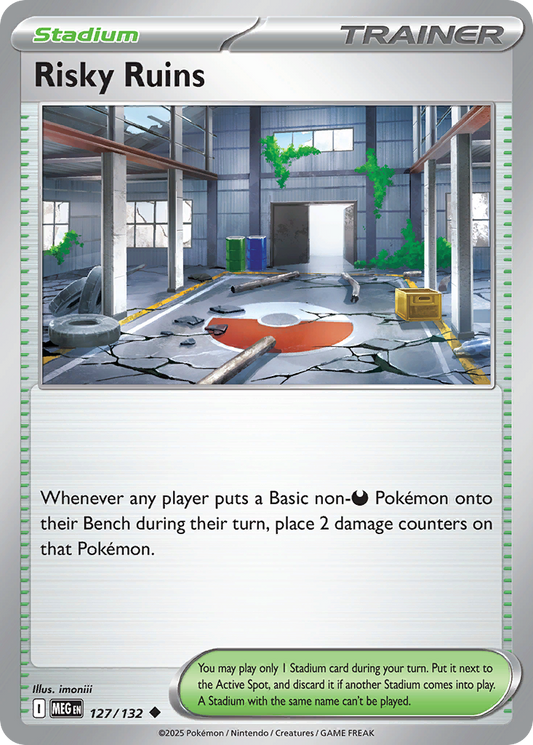 Risky Ruins - 127/132 - - MEGA EVOLUTION - Pokemon - Uncommon | AA40-58