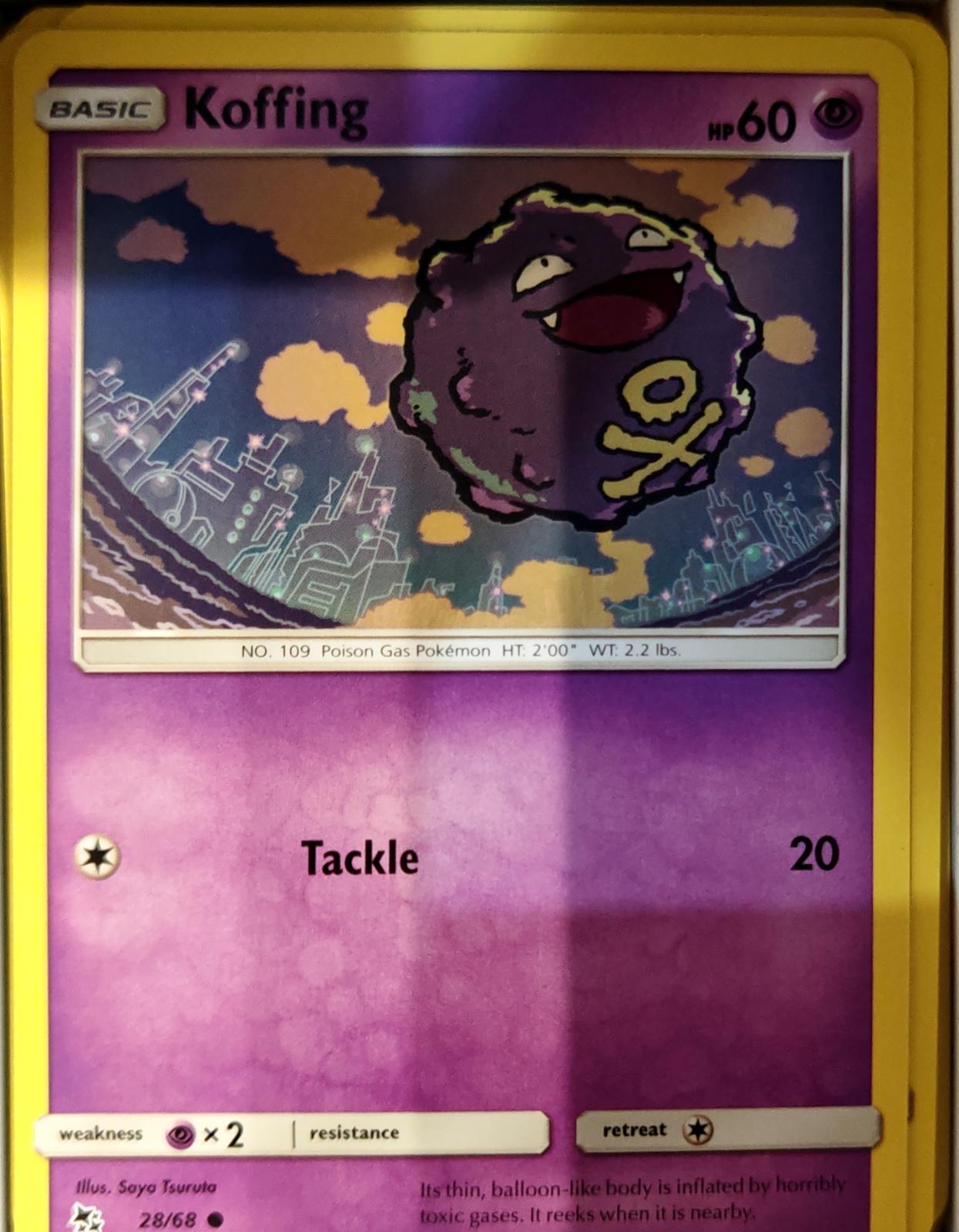 Koffing - 28/68 - - HIDDEN FATES - Pokemon - Common | AA71-50